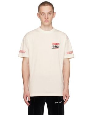 Palm Angels Moneygram Haas F1エディション オフホワイト Tシャツ - ナチュラル