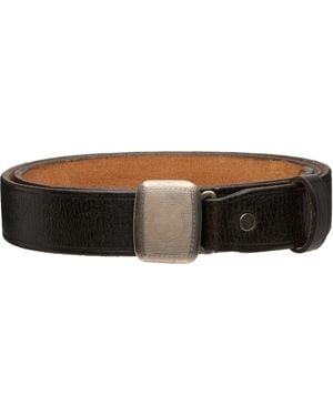 RRL Slider-Buckle Leather Belt - Black