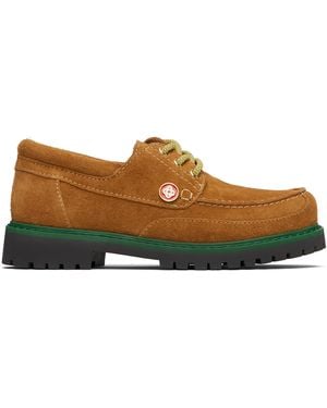CASABLANCA Leather Boat Shoes - Black
