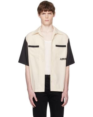 Amiri 'Try It' Bowling Shirt - Natural
