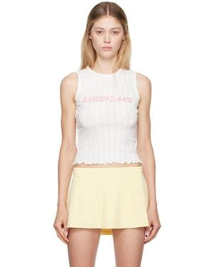 Sandy Liang Clipper Tank Top - Natural