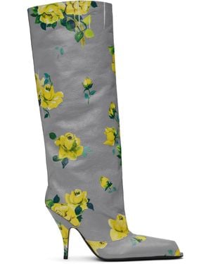 Acne Studios Open Toe Leather Boots - Multicolour