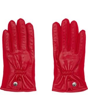 Vivienne Westwood Leather Sheep Gloves - Red
