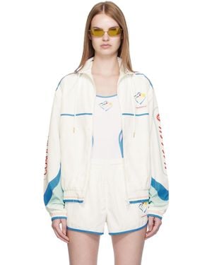 CASABLANCA ホワイト Windbreaker ジャケット