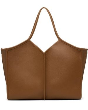 Hereu Calella Medium Squared Tote - Brown