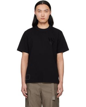 Sacai Men S Wtaps Flock Print Hoodie in Black for Men | Lyst Sacai Men S Wtaps Flock Print Hoodie in Black for Men | Lyst