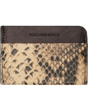 Dries Van Noten Calfskin Card Holder - Metallic