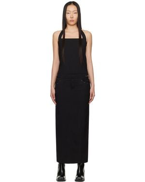 lesugiatelier Halter Maxi Dress - Black