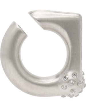 Rick Owens Temple Orb Ear Cuff - Grey