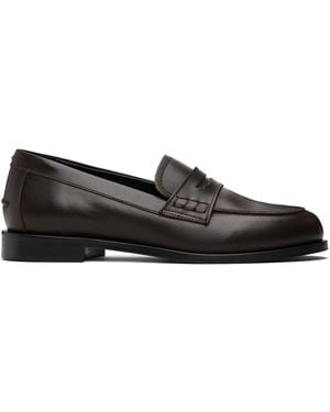Aeyde Oscar Leather Loafers - Black