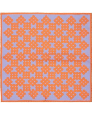 Dries Van Noten Silk Pocket Square - Orange