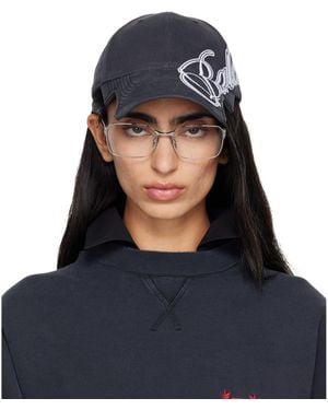 Balenciaga Cursive Logo Cap - Blue