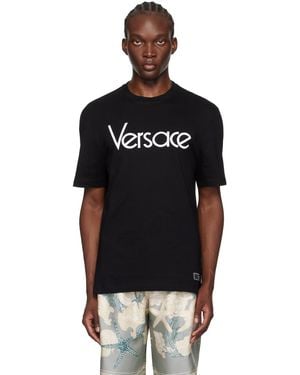 Versace 1978 Re-edition ロゴ Tシャツ - ブラック