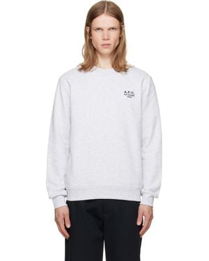 A.P.C. Standard 'Rue Madame' Sweatshirt - White