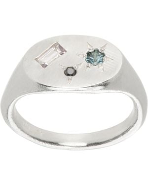 Seb Brown Oval Neapolitan Ring - Metallic