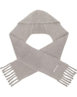 Acne Studios Mohair Hood Scarf - Grey