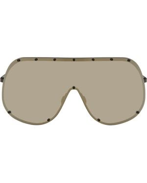 Rick Owens Temple Mask Sunglasses - Black