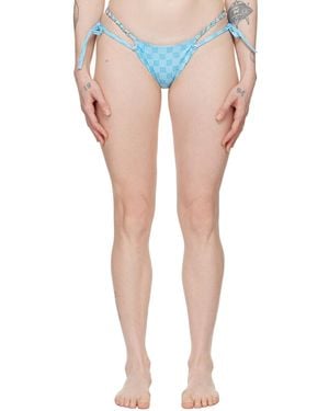 MISBHV Ssense Exclusive Monogram Bikini Bottom - Blue