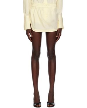 The Attico Yellow Rooney Miniskirt - Black