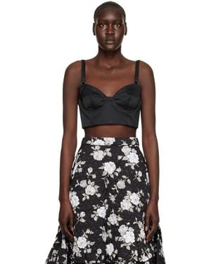 Erdem ブラック Aubrie ビスチェ