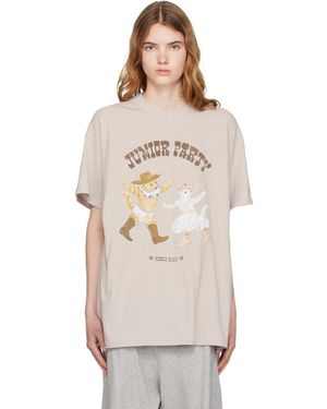 OPEN YY Pet Club Kitty Party T-Shirt - Natural