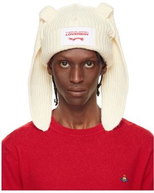 Charles Jeffrey Off- Chunky Rabbit Beanie - Red