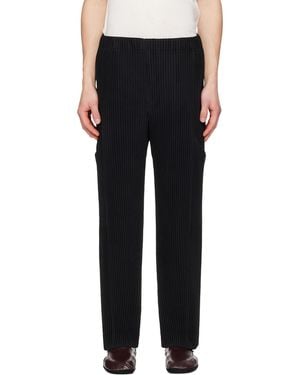 Homme Plissé Issey Miyake Quarry Trousers - Black