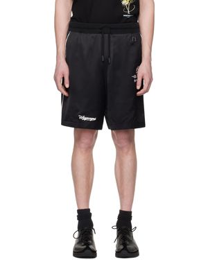 WOOYOUNGMI ブラック パイピング バンディング ショートパンツ