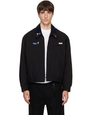 Song For The Mute Elasticated Coach Jacket - Black