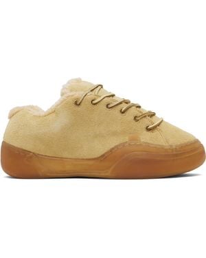 ERL Tan Vamp Skate Trainers - Black