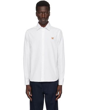 Maison Kitsuné ホワイト フォックスヘッド シャツ - ブラック
