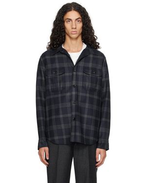 Brioni ネイビー Vagabond ジャケット - ブラック