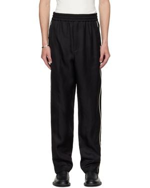 Jil Sander Piped Trousers - Black