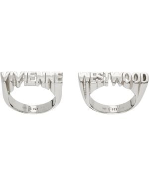 Vivienne Westwood Essex Ring Set - Black