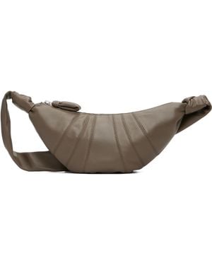 Lemaire Khaki Small Croissant Bag - Black