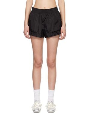 Simone Rocha Frill Track Shorts - Black