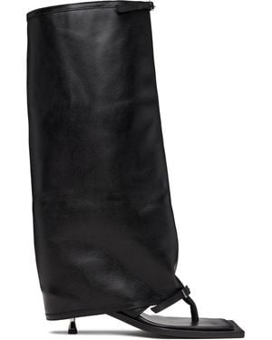 FIDAN NOVRUZOVA Kaia Stiletto Tall Heeled Sandals - Black