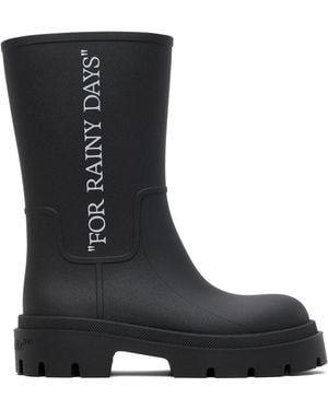 Off-White c/o Virgil Abloh Reboot 'Rainy Days' Boots - Black