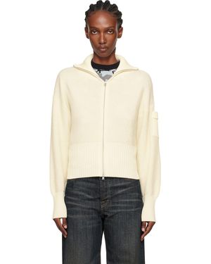 Canada Goose Pull Sauble Blanc Cassé En Alpaga À Glissière - Noir