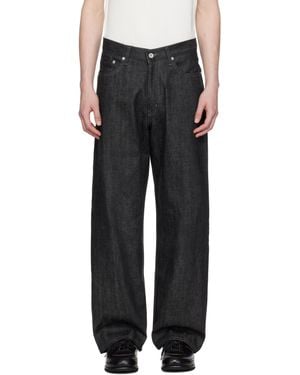 Neighborhood Rigid Denim Dp Wide Jeans - Black