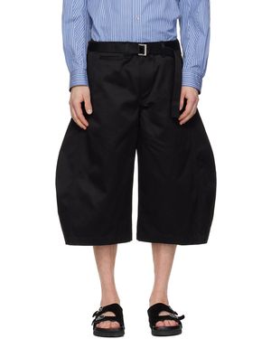 Sacai Cotton Chino Trousers - Black
