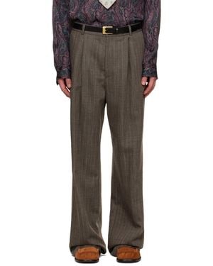 Dries Van Noten Pleated Pants - Gray