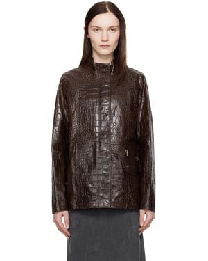 Saks Potts Baba Leather Jacket - Black