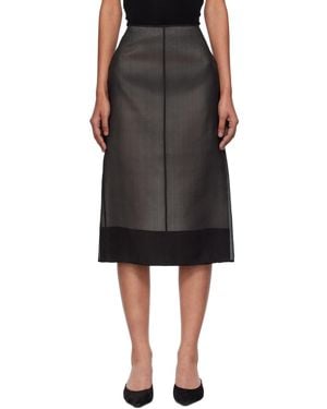 GIA STUDIOS Lucienne Midi Skirt - Black