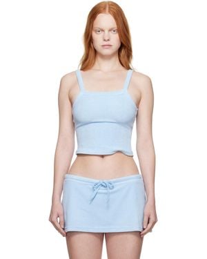 GUIZIO Dani Terry Tank Top - Blue