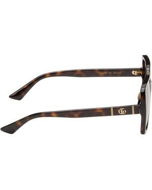 【関税込み】Gucci ブラック Lines Thin GG Temple サングラス Black Lines Thin GG Temple Sunglasses by Gucci on Sale