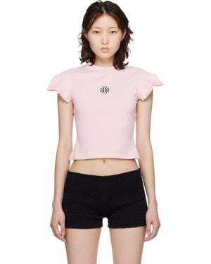Vetements Biker Cross Logo Front Sleeve T-Shirt - Black