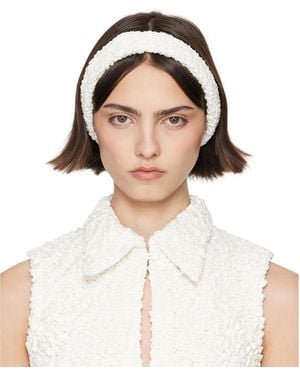 Super Yaya Ssense Exclusive Bridal Capsule Bandeau Criss Cross Headband - White