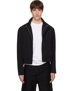 Tonywack Stand Collar Epaulette Jacket - Black
