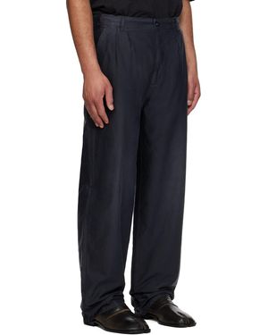 Maison Margiela Workers Moleskin Trousers in Blue for Men | Lyst